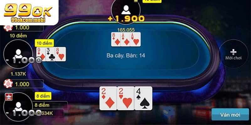 Game bài ba cây được ưa chuộng